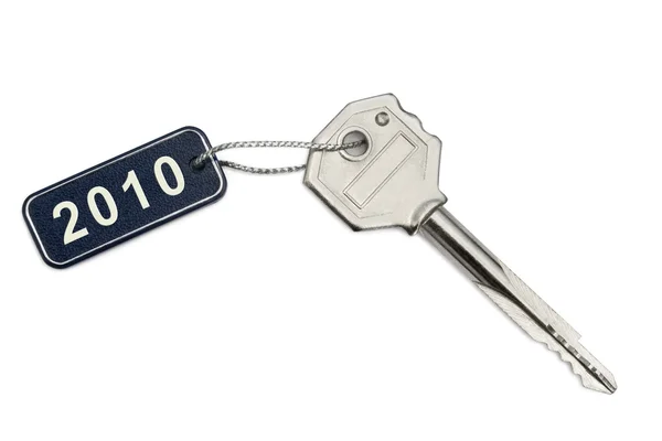 Nyckel med etiketten 2010 — Stockfoto