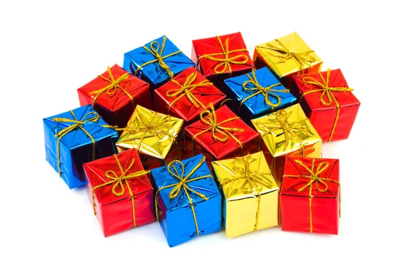 Veelkleurige geschenken — Stockfoto