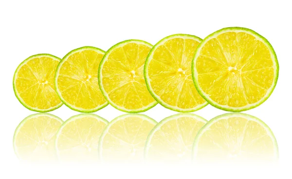 Lime skivor — Stockfoto