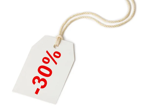Label discount 30% — Stock Photo, Image