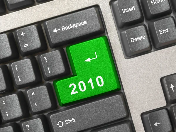 与 2010年键计算机键盘 — 图库照片