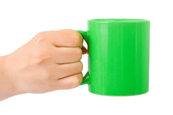 Mão com xícara de chá — Fotografia de Stock