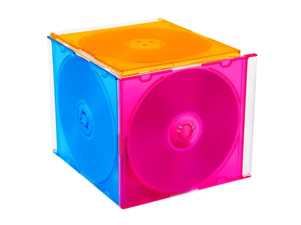 컴퓨터 디스크의 큐브 — 스톡 사진