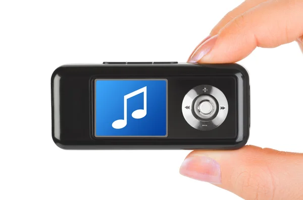 MP3 player στο χέρι — Φωτογραφία Αρχείου