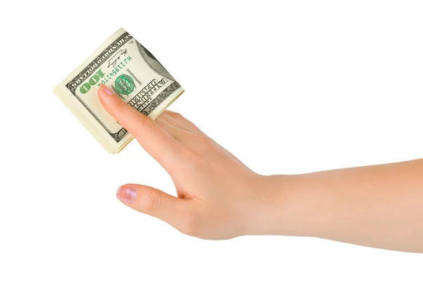 Χέρι δίνοντας χρήματα — Φωτογραφία Αρχείου