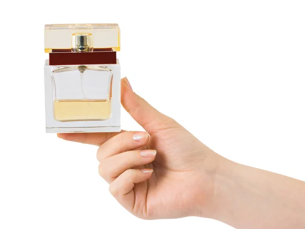 Hand with perfume — Stock Photo, Image