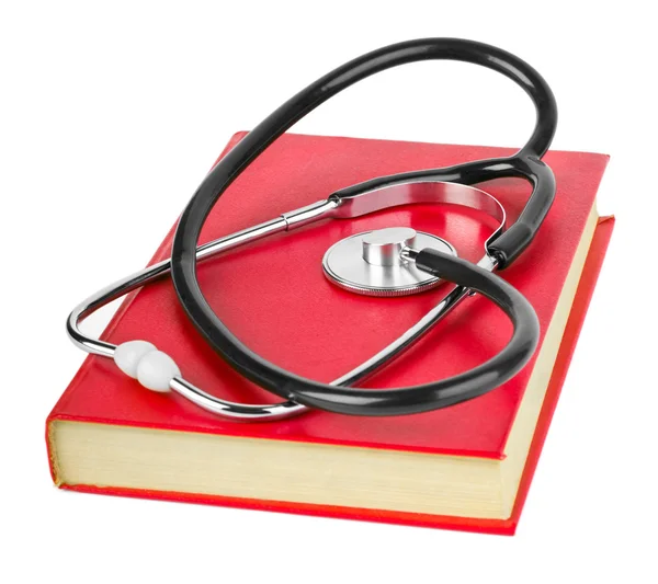 Stethoscoop en boek — Stockfoto