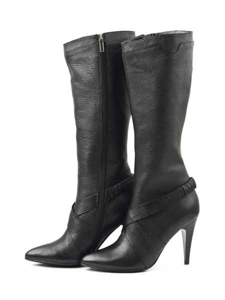 Black woman boots — Stock Photo, Image