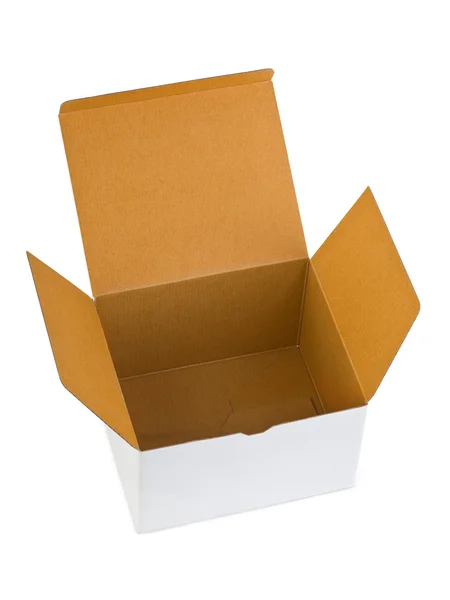 Порожній картонну коробку — стокове фото