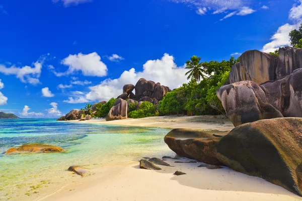 Fonte de praia d 'Argent em Seychelles — Fotografia de Stock
