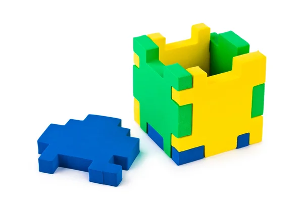 Куб головоломка — стокове фото