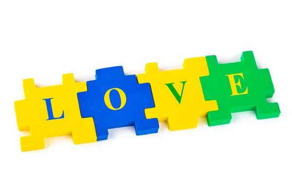 Puzzle láska — Stock fotografie