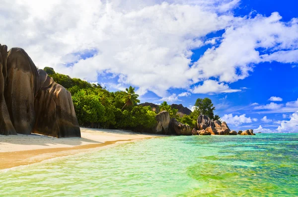 Beach Source d 'Argent en Seychelles — Foto de Stock
