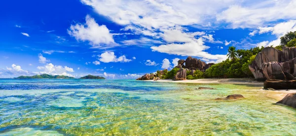 Pantai Sumber d 'Argent di Seychelles — Stok Foto