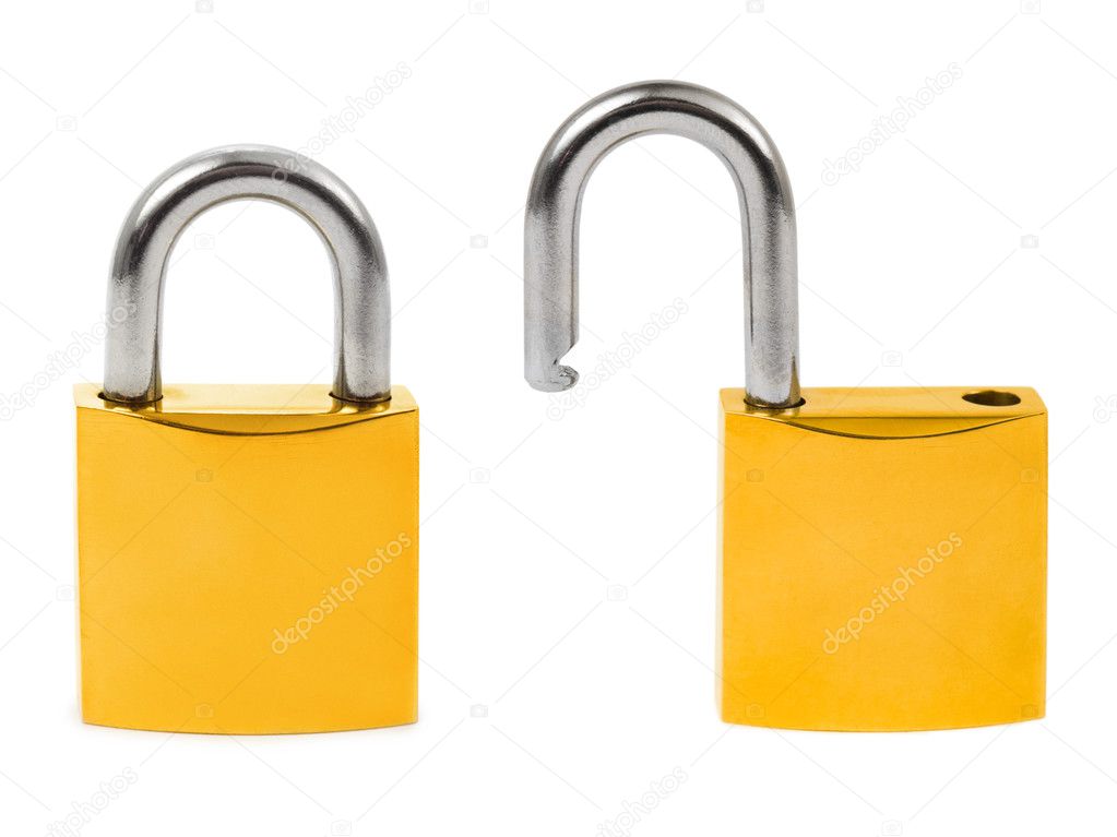 Closed and opened locks
