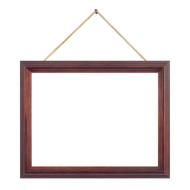 Retro frame on string clipart