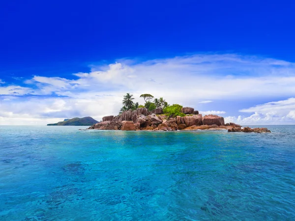 Tropikalna wyspa na Seszele — Zdjęcie stockowe
