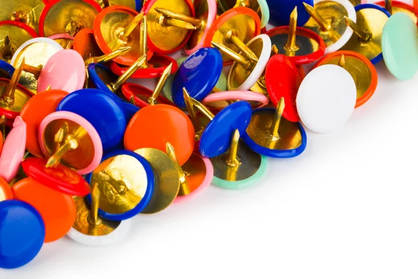 Heap of multicolored pins — Stock Photo, Image