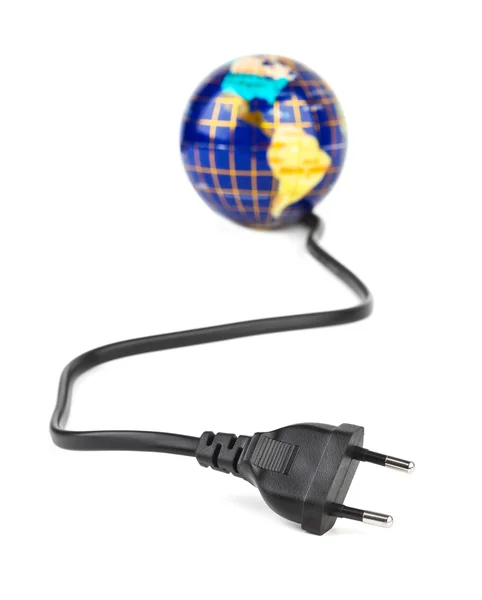 Globe en Elektrische kabelproducten — Stockfoto