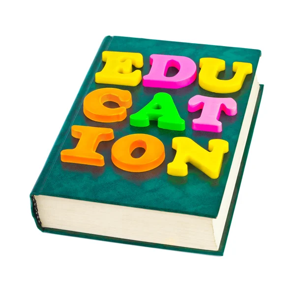 Word Education on book — Stock Photo, Image