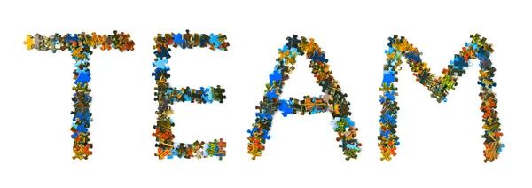 Word Team made of puzzle — Stock Photo, Image