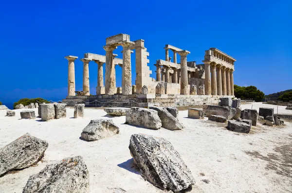 Aegina Island, Yunanistan Tapınağı kalıntıları — Stok fotoğraf
