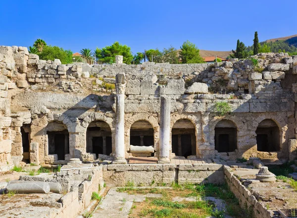 Ruiny w Koryncie, Grecja — Zdjęcie stockowe