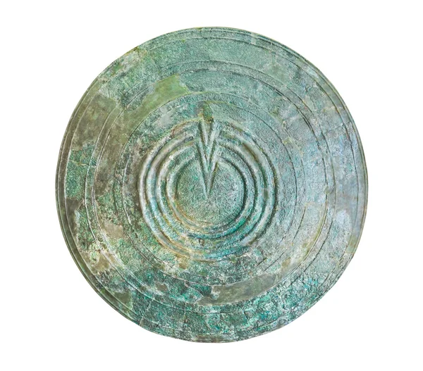Escudo de bronze no museu Delphi, Grécia — Fotografia de Stock