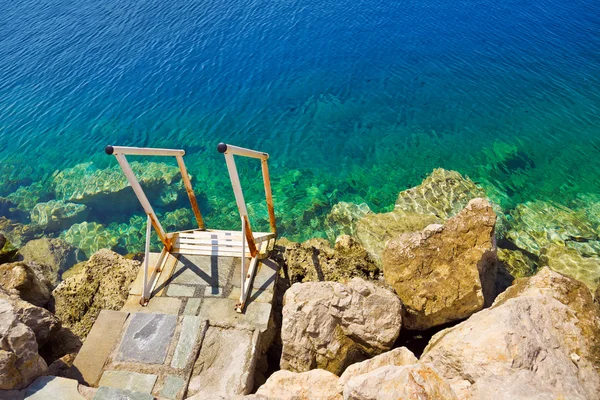 Escadas para o mar — Fotografia de Stock