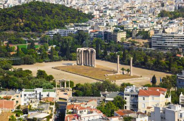 Temple of the Olympian Zeus at Athens, Greece clipart