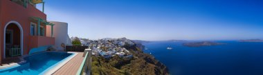 Santorini panorama - Yunanistan