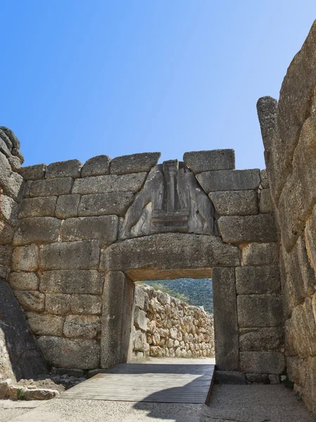 stock image Lion Gate at Mycenae, Greece