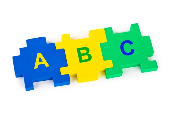 Abc quebra-cabeça — Fotografia de Stock