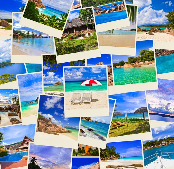 Стек літніх пляжних знімків — стокове фото