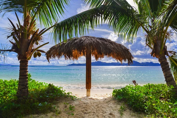 Beach at tropical island — Stock Photo, Image