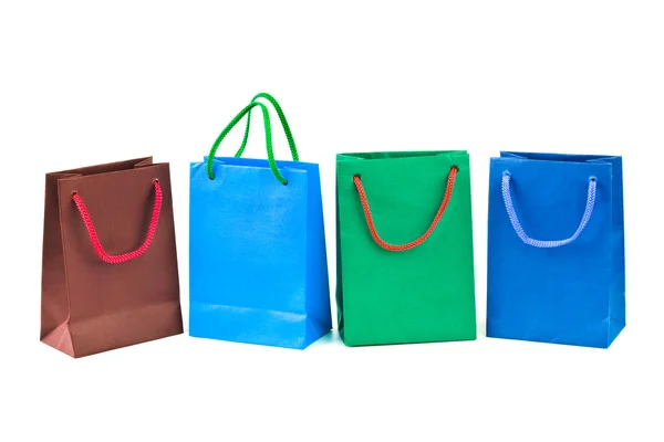 Pestrobarevné nákupní tašky — Stock fotografie