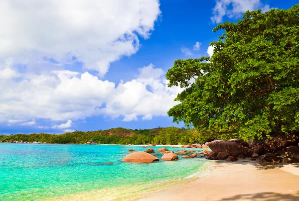Пляж анс Лаціо на Сейшельські острови — стокове фото