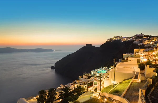 Santorini Sonnenuntergang - Griechenland — Stockfoto