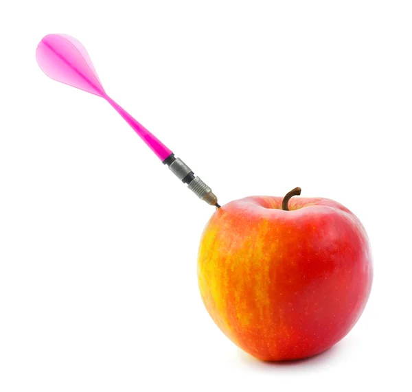 Flecha de maçã e dardos — Fotografia de Stock