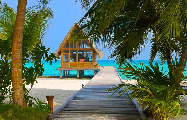 Club de buceo en una isla tropical — Foto de Stock