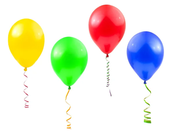 Воздушные шары и стример — стоковое фото