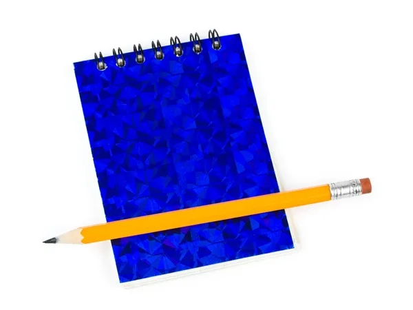 Bleistift und Notizblock — Stockfoto
