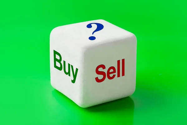 Dados com palavras Comprar e vender — Fotografia de Stock