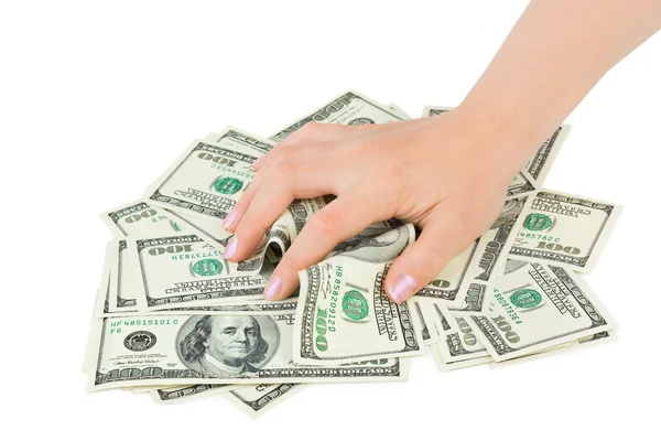 Hand och pengar — Stockfoto