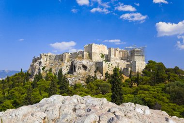 Atina, Yunanistan 'daki Akropolis' teki Parthenon tapınağı