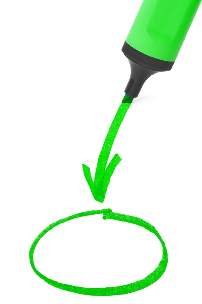 Diagrama de desenho do marcador — Fotografia de Stock