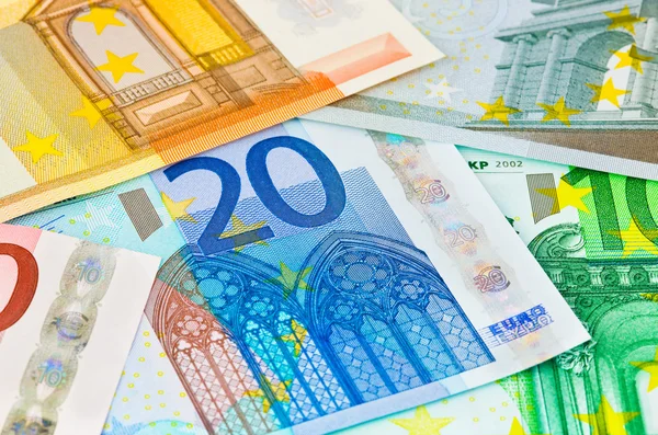 Euro peníze pozadí — Stock fotografie