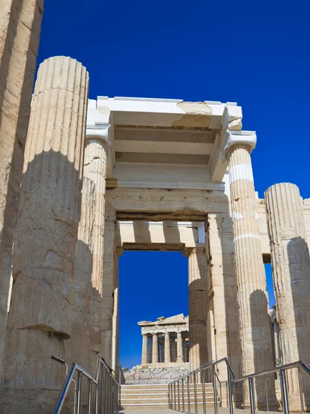 Eingang zur Akropolis in Athen, Griechenland — Stockfoto