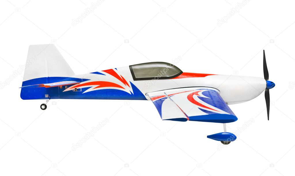 RC plane - isolated on white background