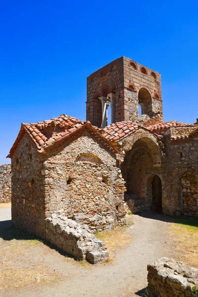 stock image Ruins of old town in Mystras, Greece - archaeology background